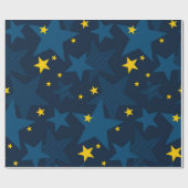 Stars patroon cadeaupapier (Vlak)