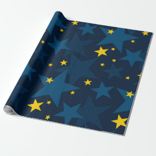 Stars patroon cadeaupapier