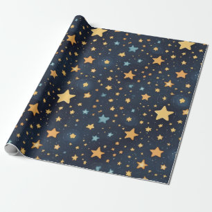 Stars patroon cadeaupapier