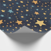 Stars patroon cadeaupapier (Hoek)