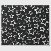 Stars patroon cadeaupapier (Vlak)