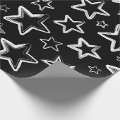 Stars patroon cadeaupapier (Hoek)
