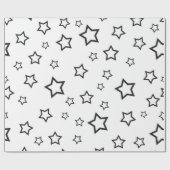 Stars patroon cadeaupapier (Vlak)