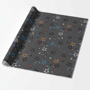 Stars patroon cadeaupapier