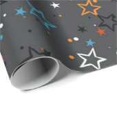 Stars patroon cadeaupapier (Rol Hoek)