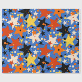 Stars patroon cadeaupapier (Vlak)