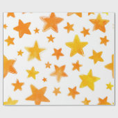 Stars patroon cadeaupapier (Vlak)