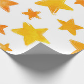 Stars patroon cadeaupapier (Hoek)