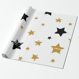 Stars patroon cadeaupapier