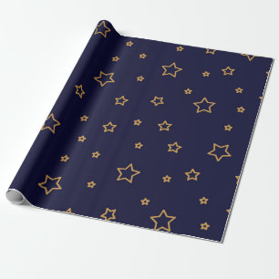 Stars patroon cadeaupapier
