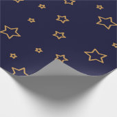 Stars patroon cadeaupapier (Hoek)