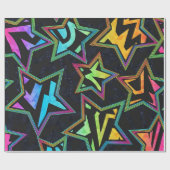 Stars patroon cadeaupapier (Vlak)