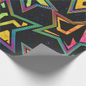 Stars patroon cadeaupapier (Hoek)