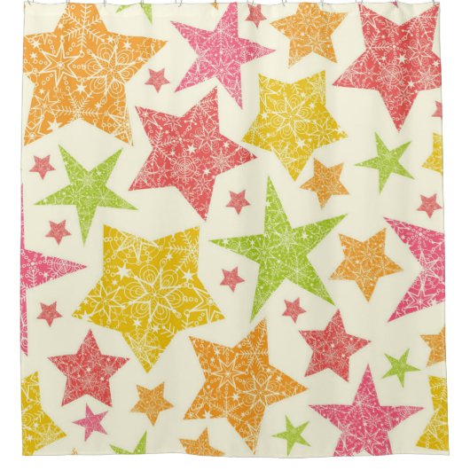 Stars patroon douchegordijn (Voorkant)