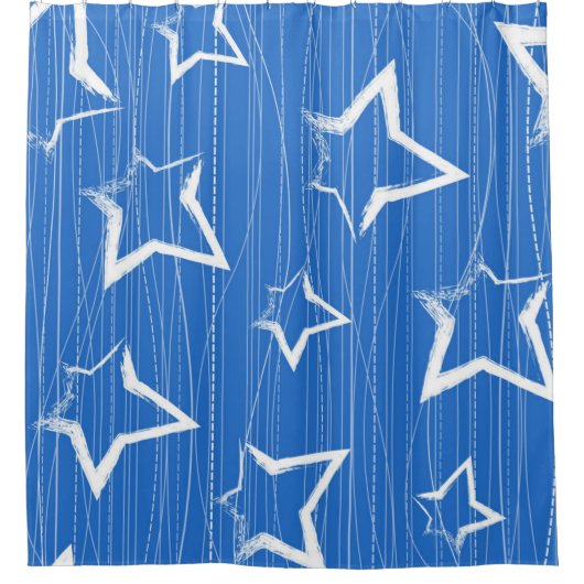 Stars patroon douchegordijn (Voorkant)