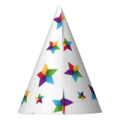 Stars patroon feesthoedjes (Achterkant)