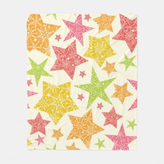 Stars patroon fleece deken (Voorkant)