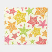 Stars patroon fleece deken (Voorkant (Horizontaal))