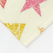 Stars patroon fleece deken (Hoek)