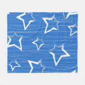 Stars patroon fleece deken (Voorkant (Horizontaal))