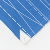 Stars patroon fleece deken (Hoek)