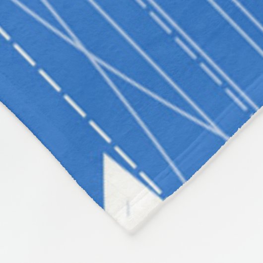 Stars patroon fleece deken (Hoek)