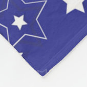 Stars patroon fleece deken (Hoek)