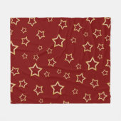 Stars patroon fleece deken (Voorkant (Horizontaal))