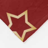 Stars patroon fleece deken (Hoek)