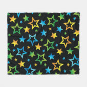 Stars patroon fleece deken (Voorkant (Horizontaal))