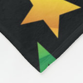 Stars patroon fleece deken (Hoek)