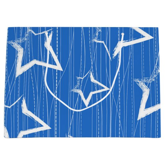 Stars patroon groot cadeauzakje (Voorkant)