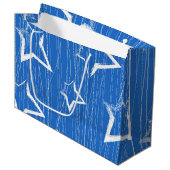 Stars patroon groot cadeauzakje (Voorkant Gekanteld)
