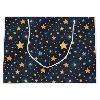 Stars patroon groot cadeauzakje