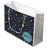 Stars patroon groot cadeauzakje (Voorkant Gekanteld)