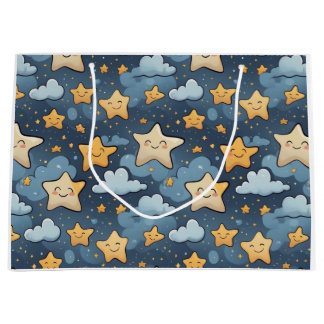 Stars patroon groot cadeauzakje
