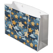 Stars patroon groot cadeauzakje (Achterkant Gekanteld)