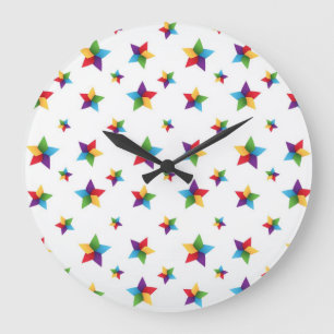 Stars patroon grote klok