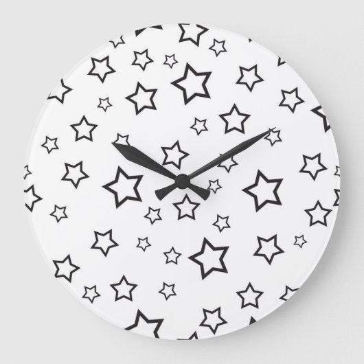 Stars patroon grote klok (Voorkant)