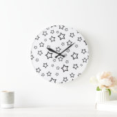 Stars patroon grote klok (Huis)