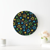 Stars patroon grote klok (Huis)