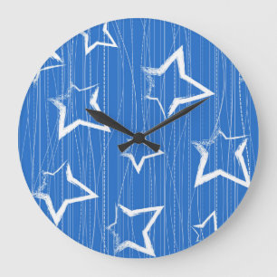 Stars patroon grote klok