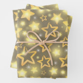 Stars patroon inpakpapier vel (In situ)