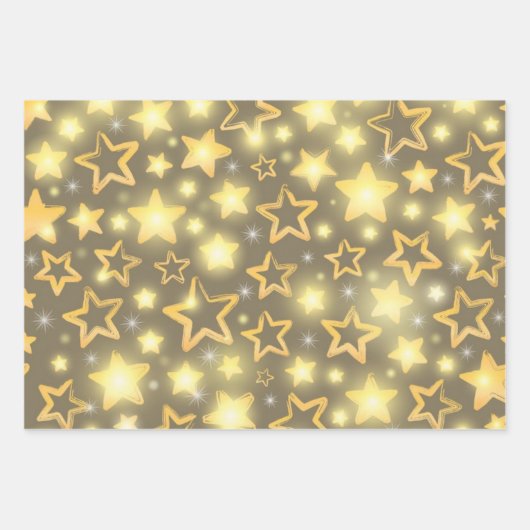 Stars patroon inpakpapier vel (Voorkant)