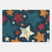 Stars patroon inpakpapier vel (Voorkant 2)