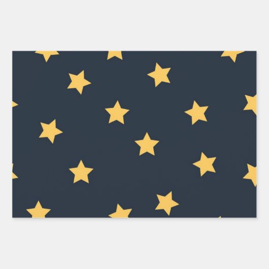 Stars patroon inpakpapier vel (Voorkant 3)