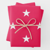 Stars patroon inpakpapier vel (In situ)