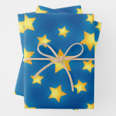 Stars patroon inpakpapier vel (In situ)