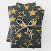 Stars patroon inpakpapier vel (In situ)