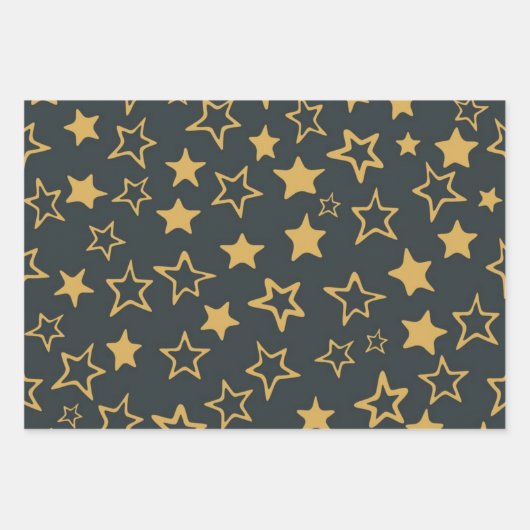 Stars patroon inpakpapier vel (Voorkant)